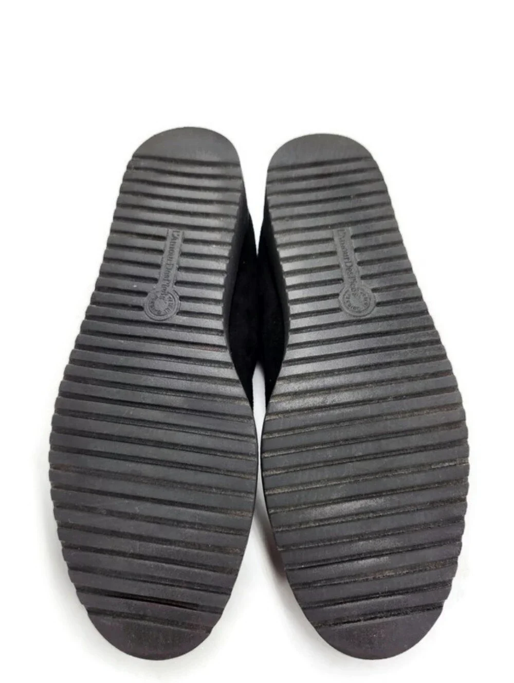 L'Amour Des Pieds Black Soft Vegan Suede Round Toe Slip On Flat Comfort Loafers